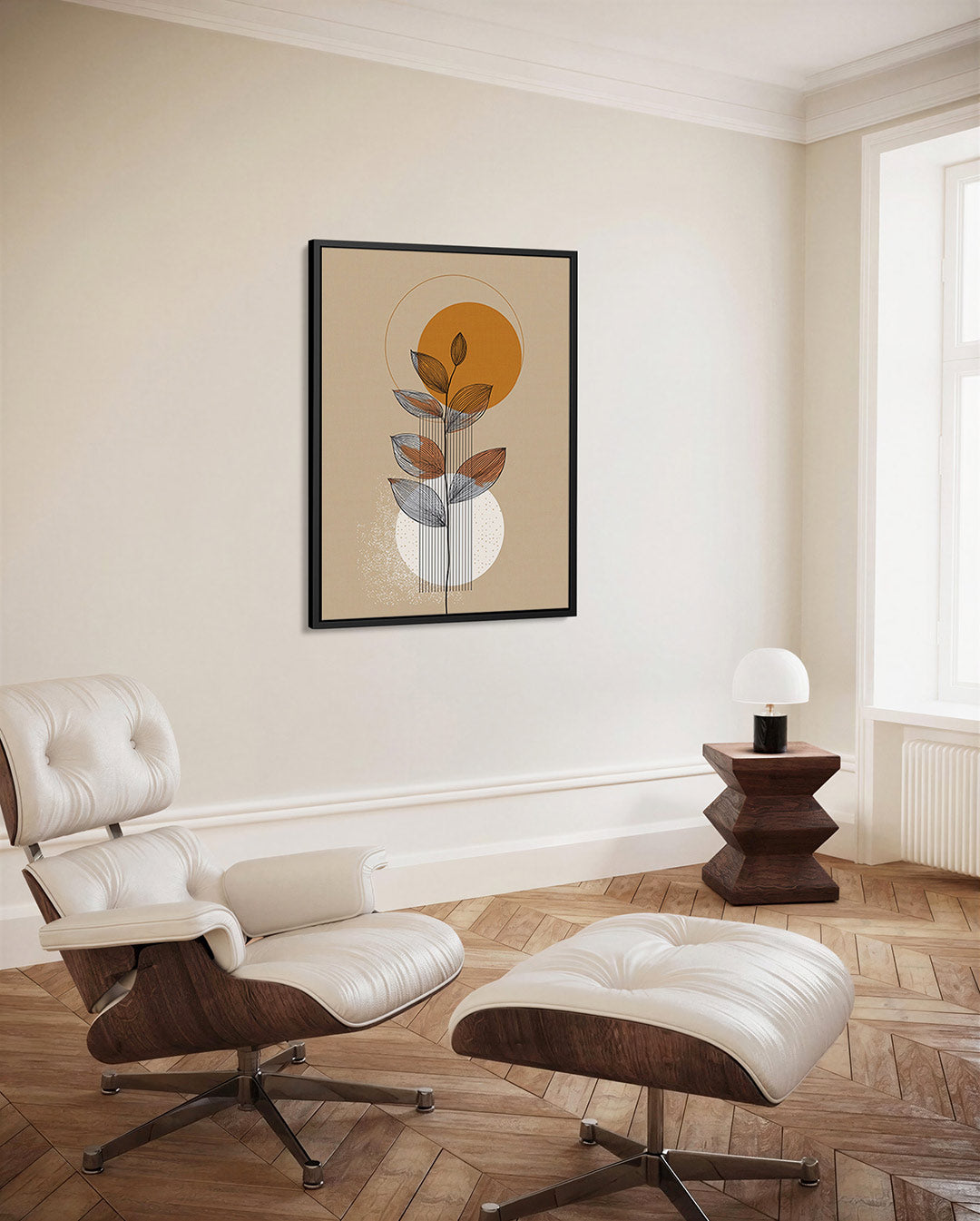 Geometrische natuurvormen Kunstwerk
