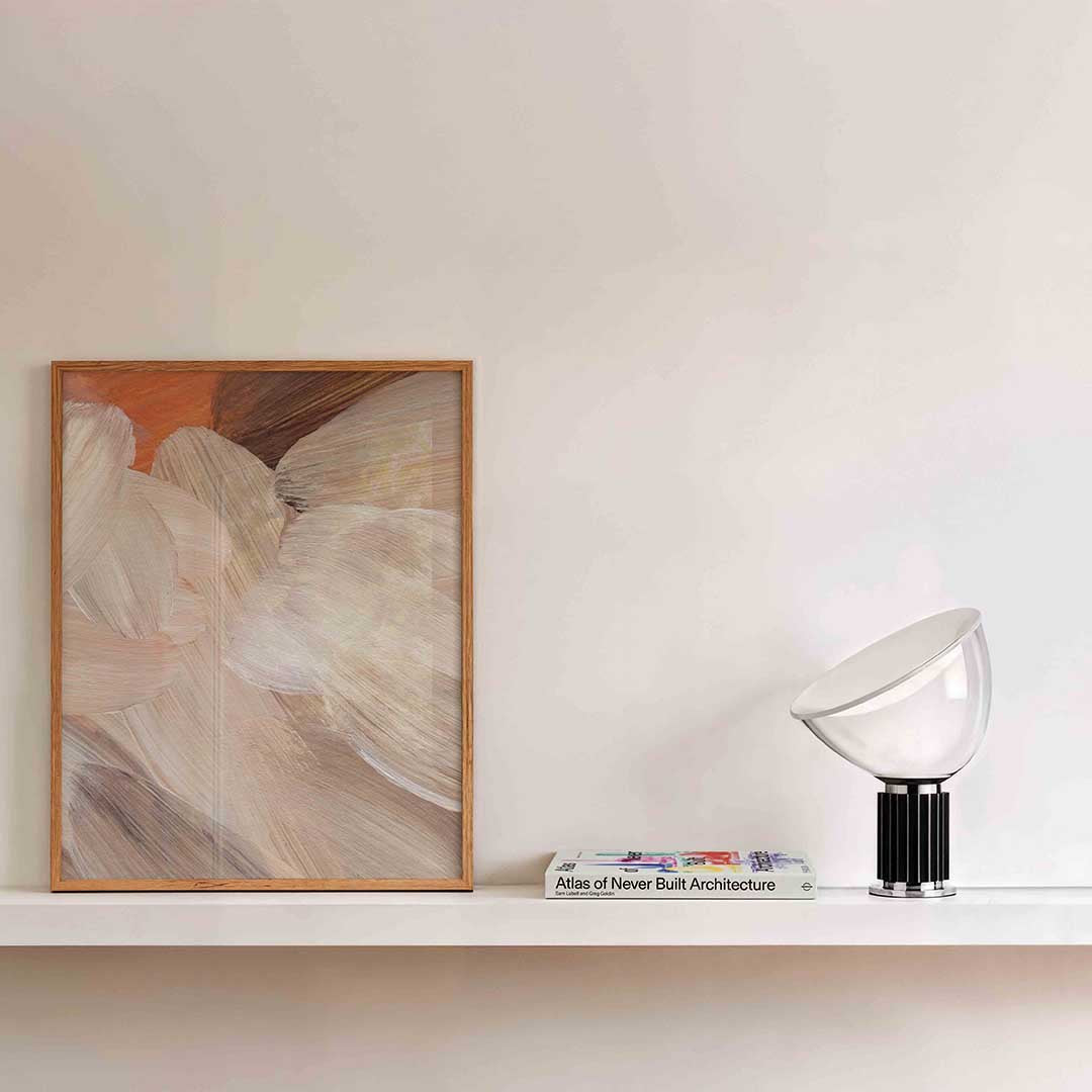 Abstracte penseelstreken Poster