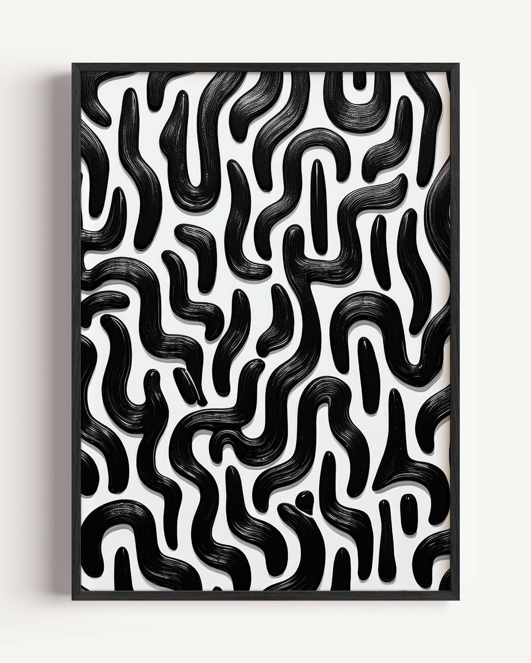 Moderne Zwart-witte Kunstposter-WallArtistic