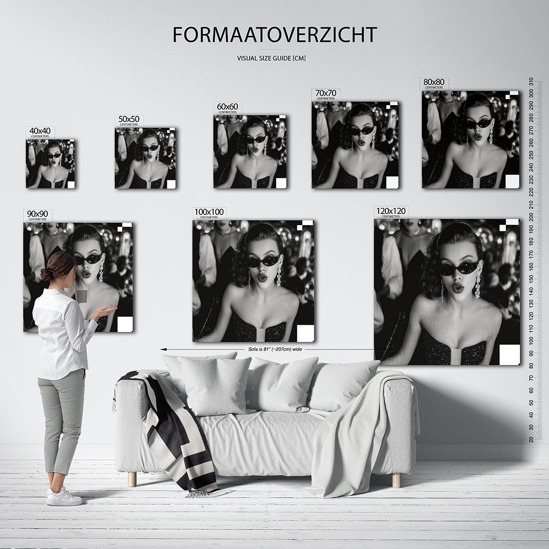 Stijlvolle glamour Kunstwerk