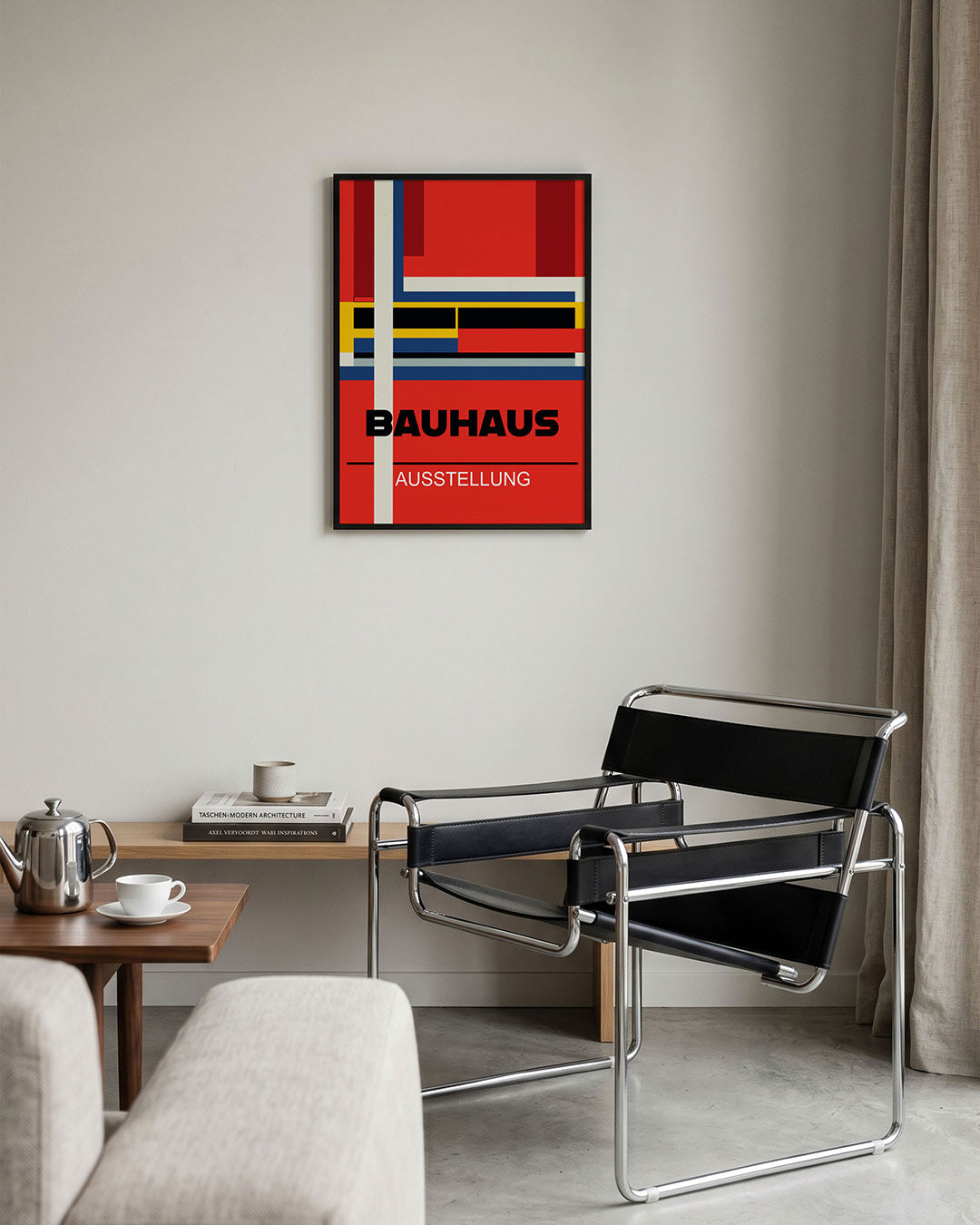 Kleurvlakken en lijnen Poster