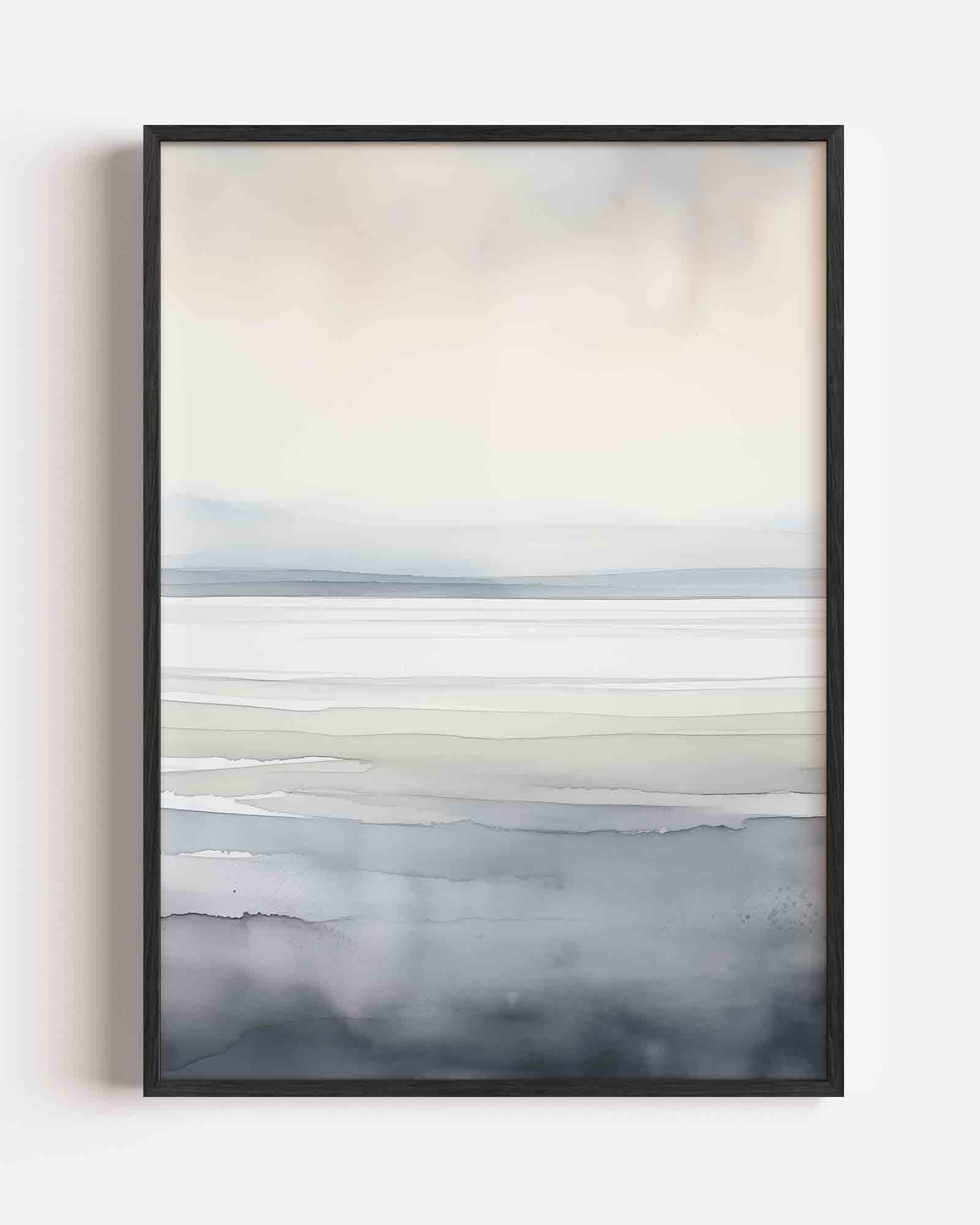 Landschap in zachte tinten Poster