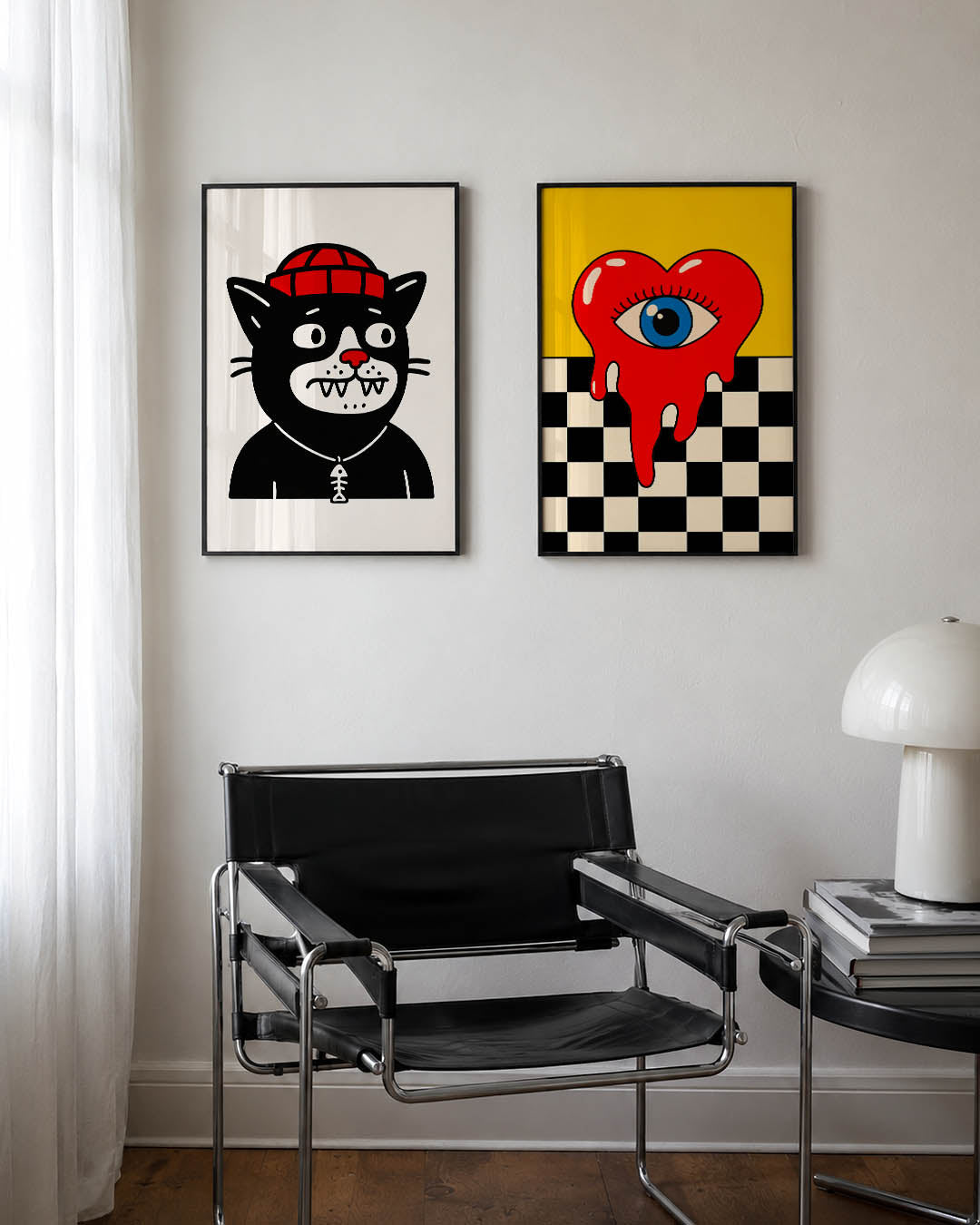 Kleurrijke kat Posterset