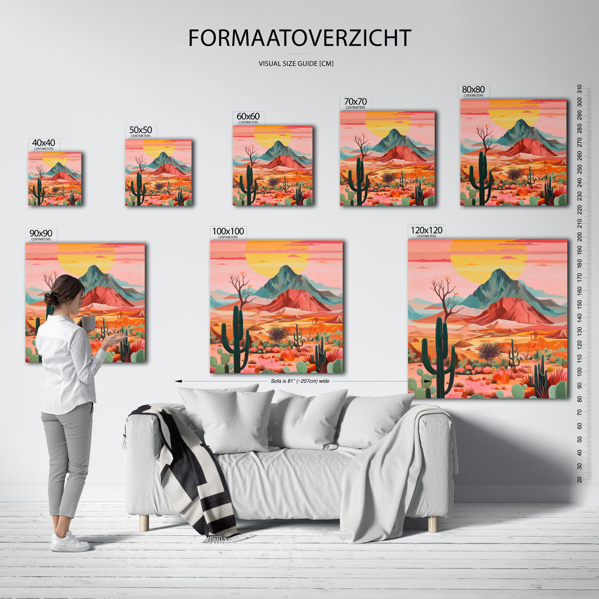 Woestijnlandschap Poster