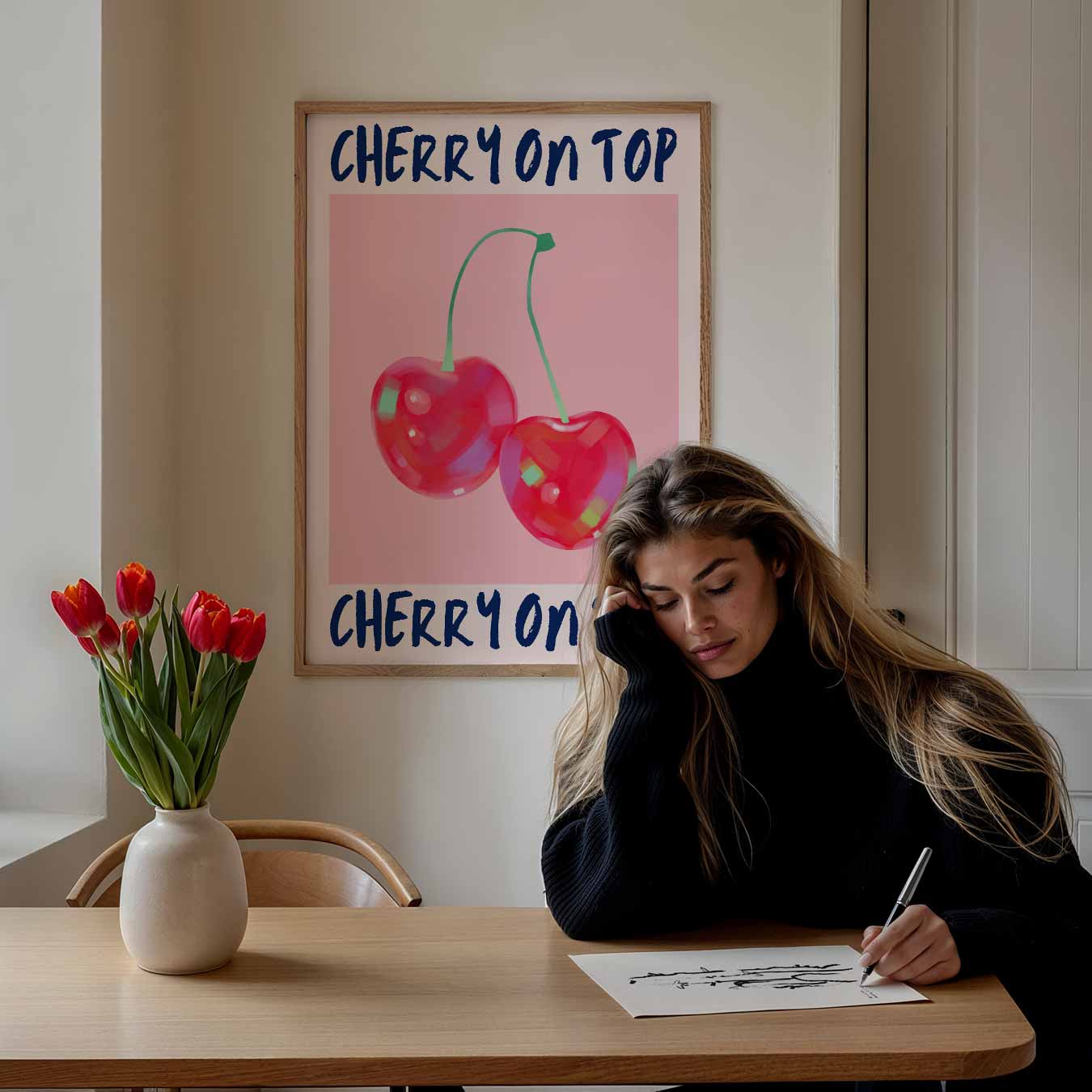 Cherry On Top Poster-WallArtistic