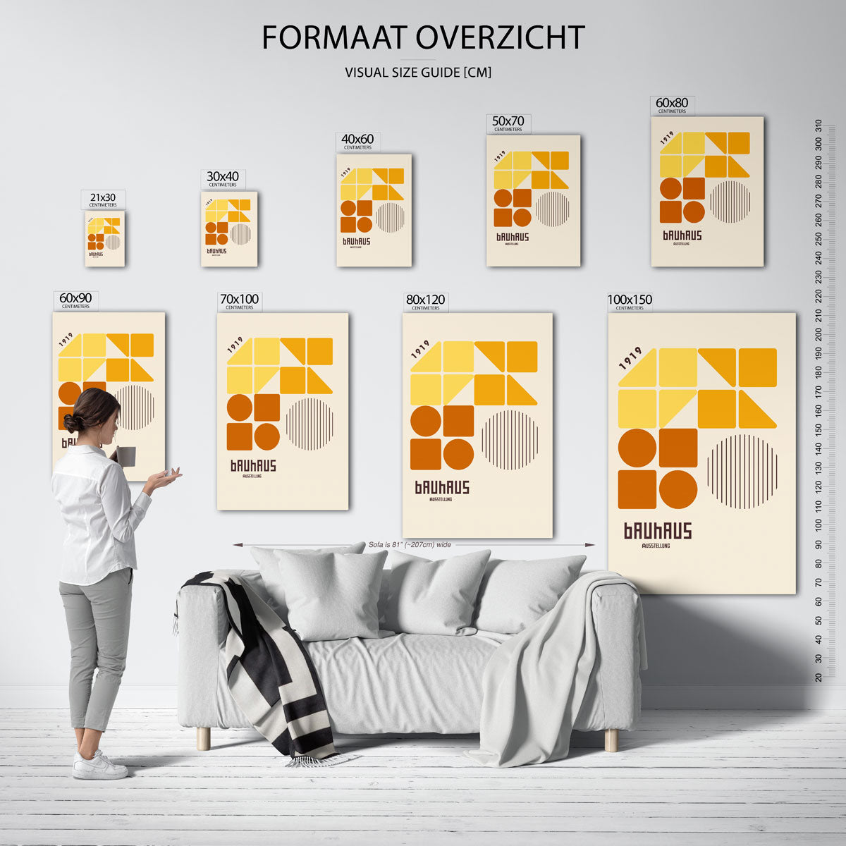Vorm en kleurvlakken Poster