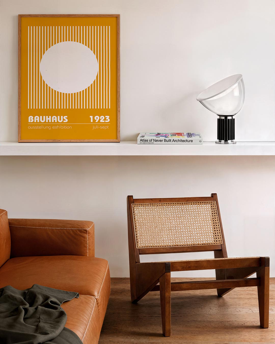 Lijnen en cirkel Poster