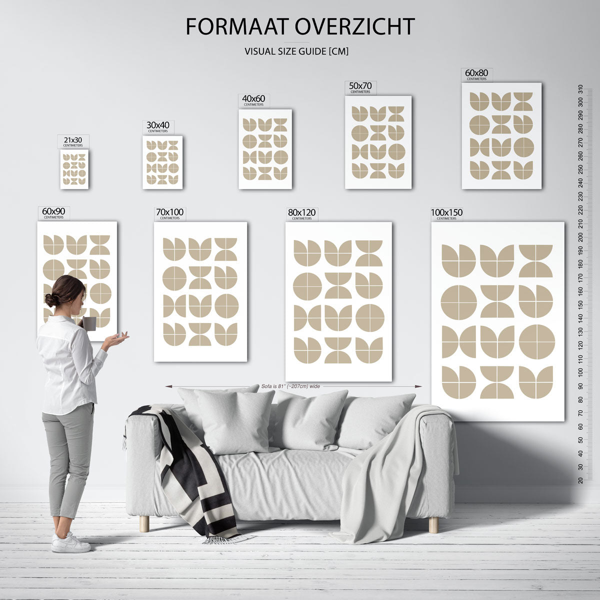 Vormritme en balans Poster