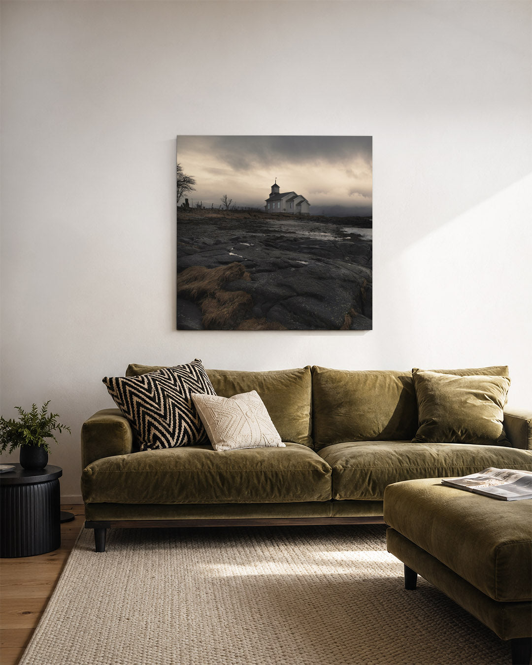 Rustiek landschap Kunstwerk