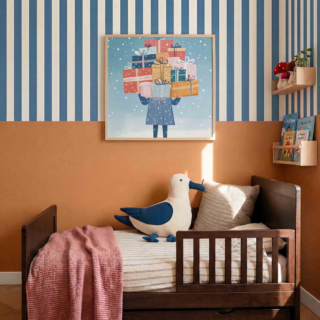 Stapeling van cadeaus Poster