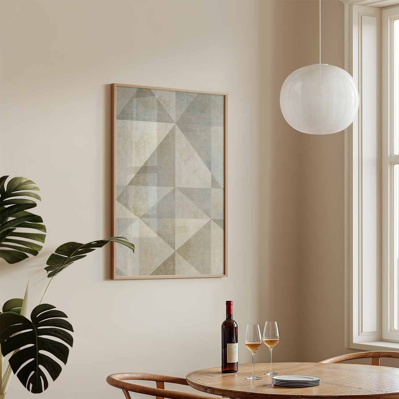 Geometrische Elegantie Poster-WallArtistic
