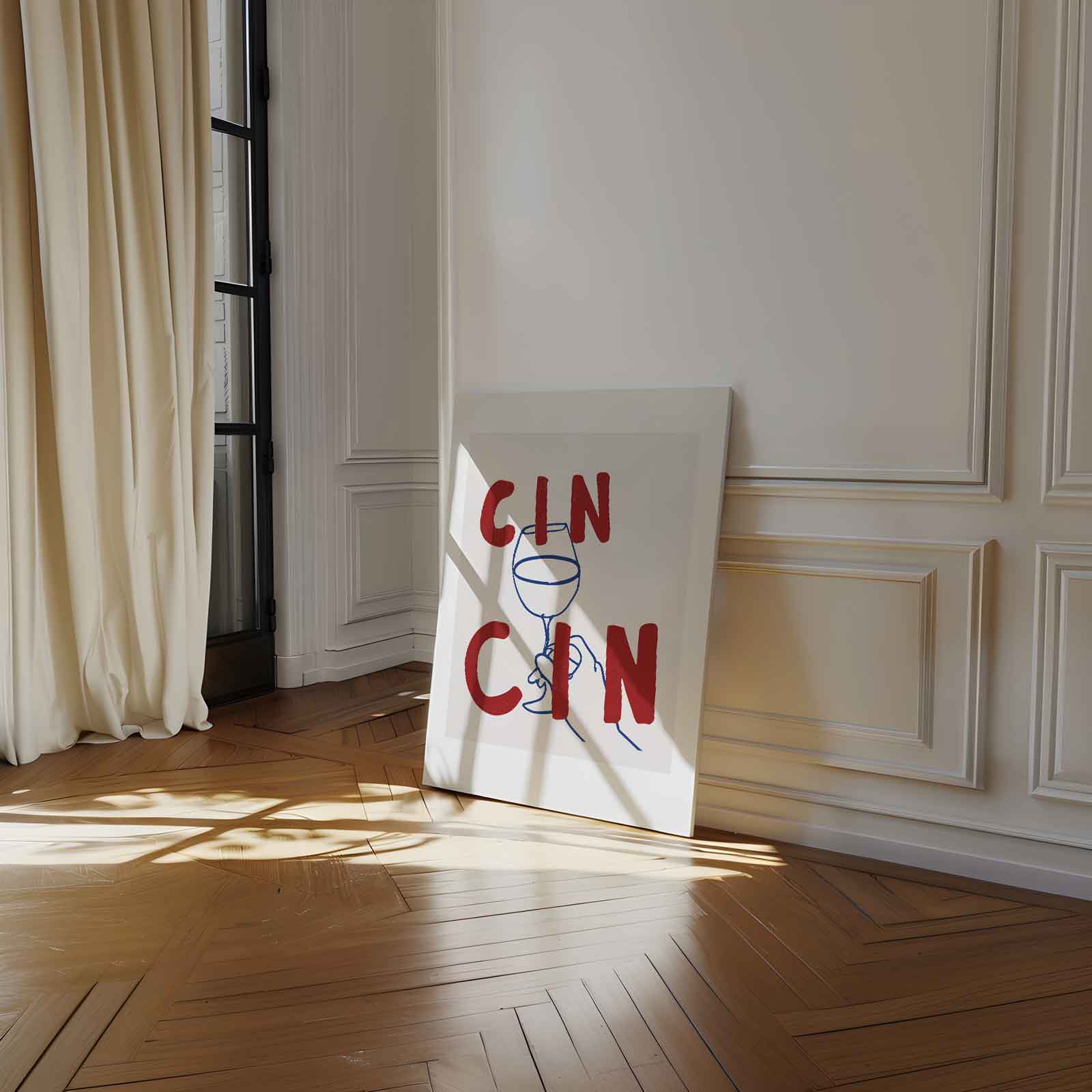 Cin Cin Cheers Art Print Kunstwerk-canvas-dibond-plexiglas-wanddecoratie-WallArtistic