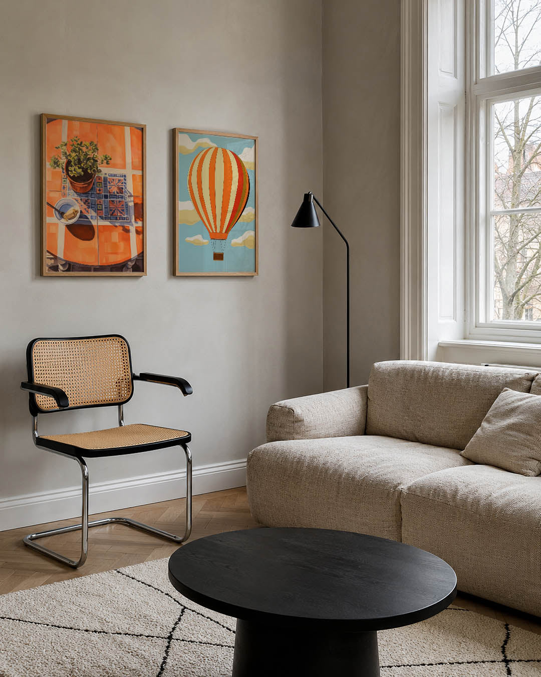 Tafelkleuren en schaduwen Posterset