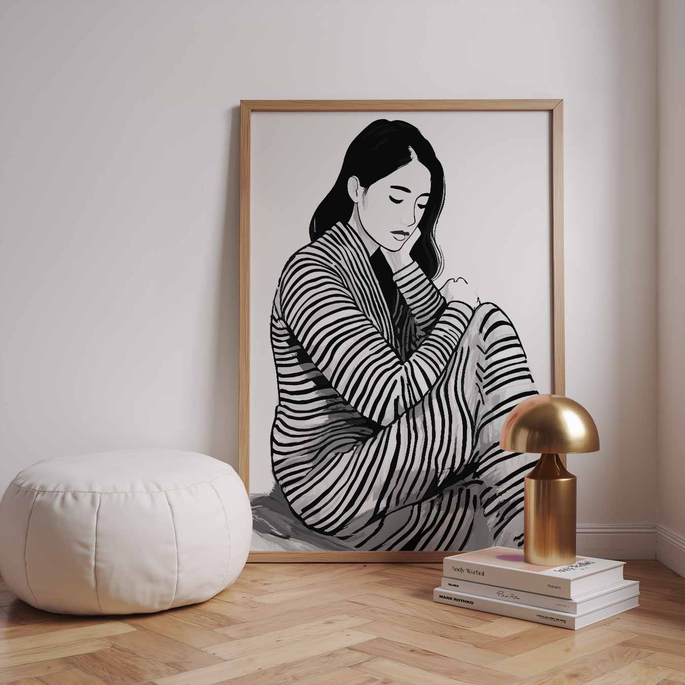 Stijlvolle Zebra Vibes Poster-WallArtistic