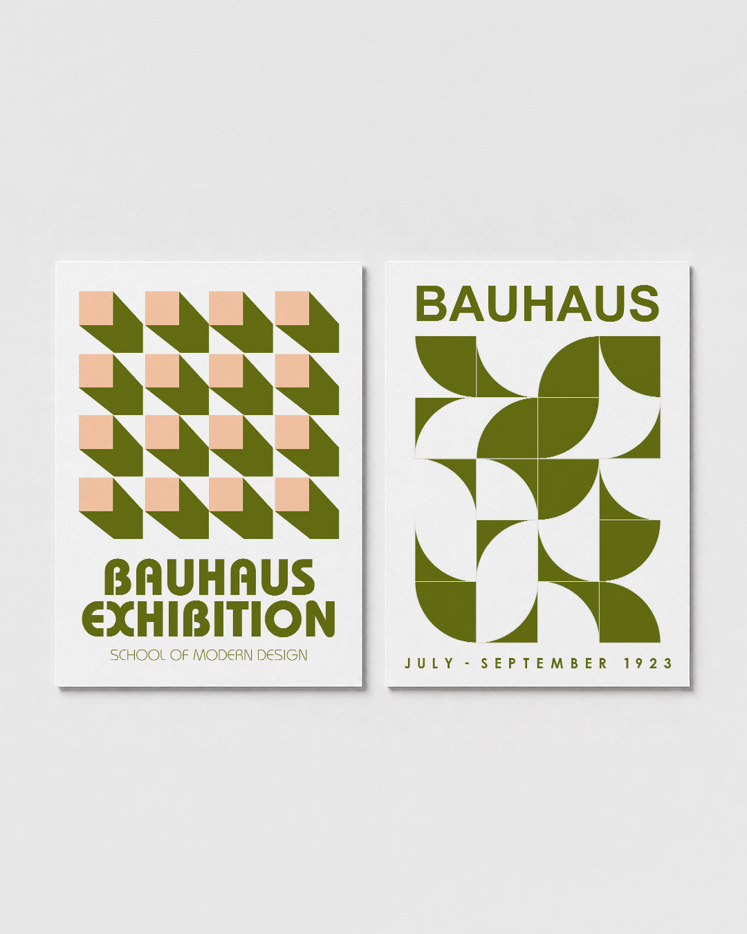 Vorm en schaduw Posterset
