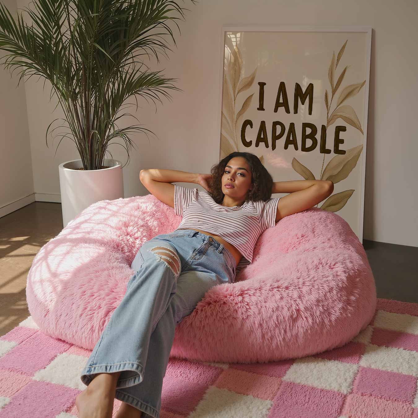 Inspirerende "I Am Capable" Poster-WallArtistic