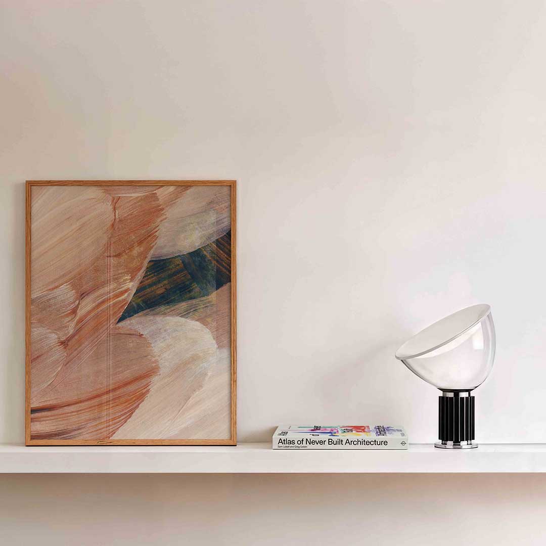 Abstracte penseelstreken Poster