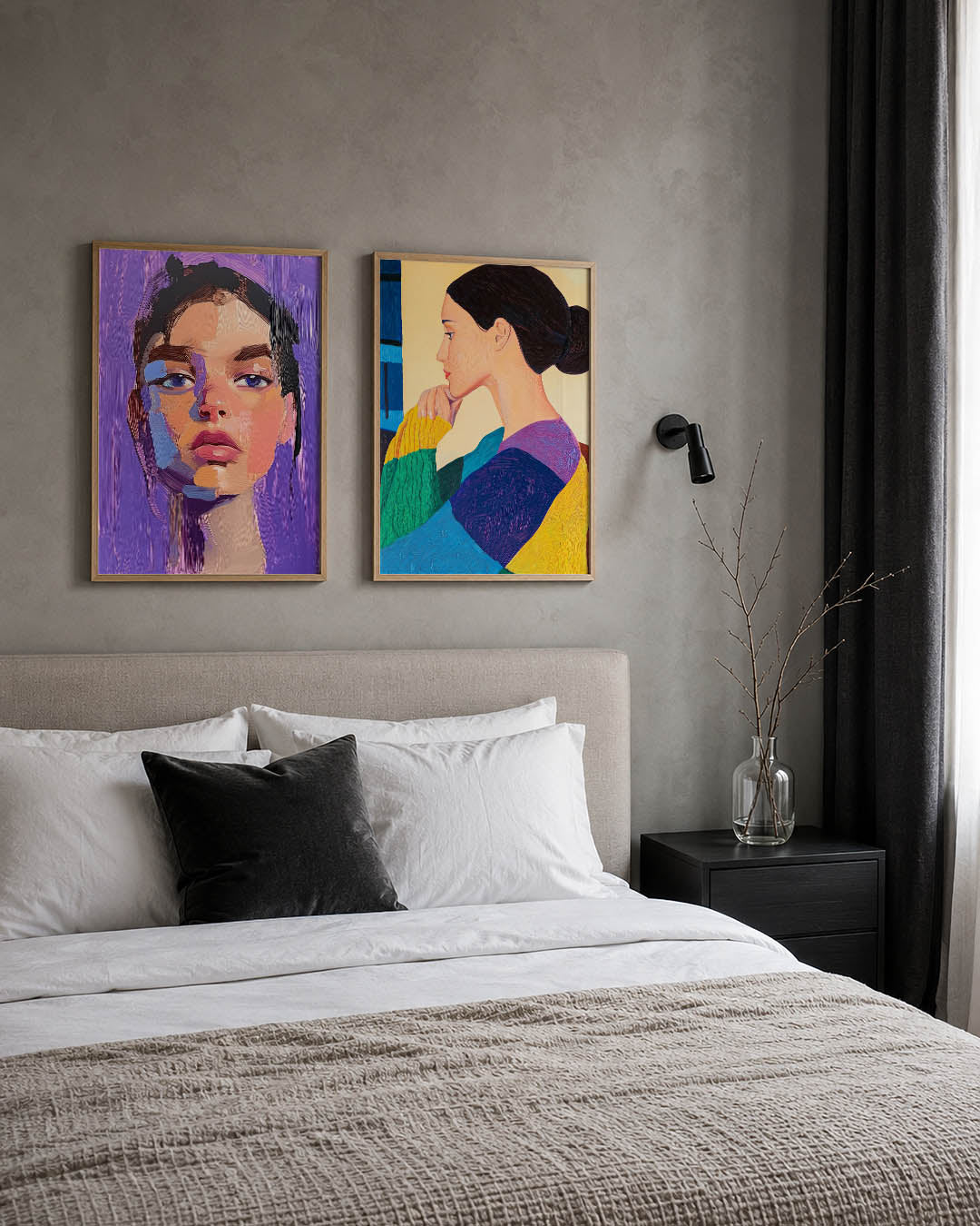 Kleurrijk portret Posterset