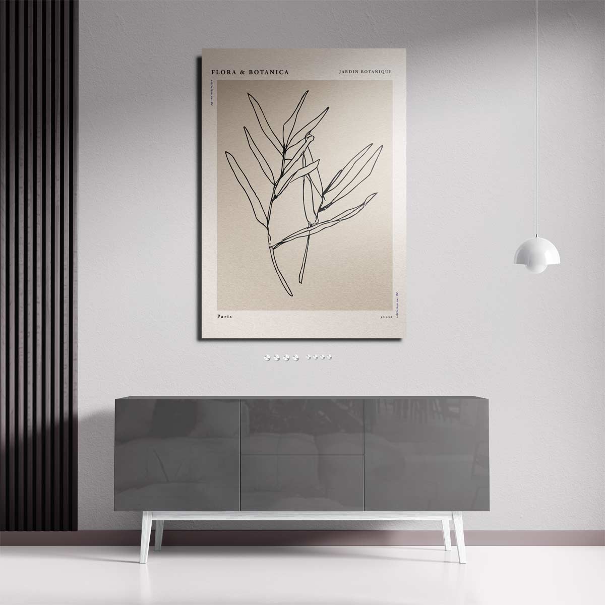 Botanische Schetswandeling Kunstwerk-canvas-dibond-plexiglas-wanddecoratie-WallArtistic