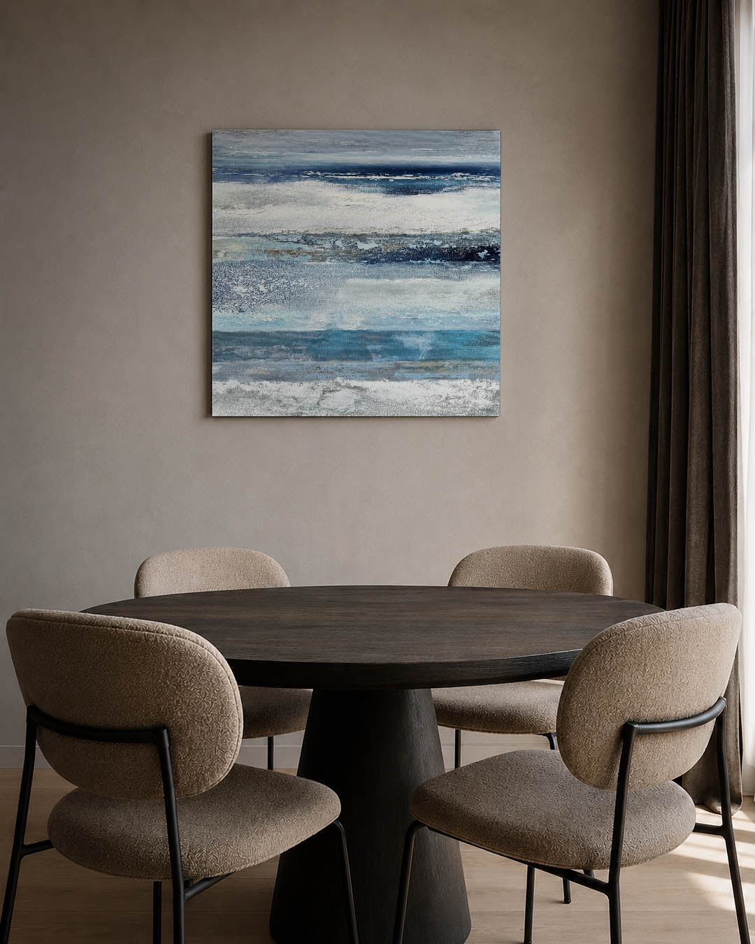 Horizontale kleurenlagen Kunstwerk