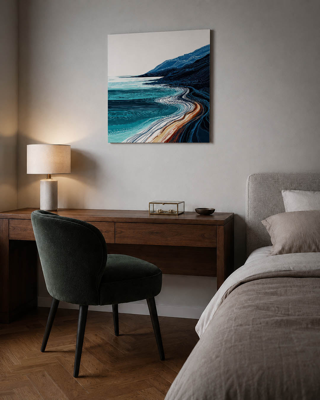 Golvende kustlijnen Kunstwerk