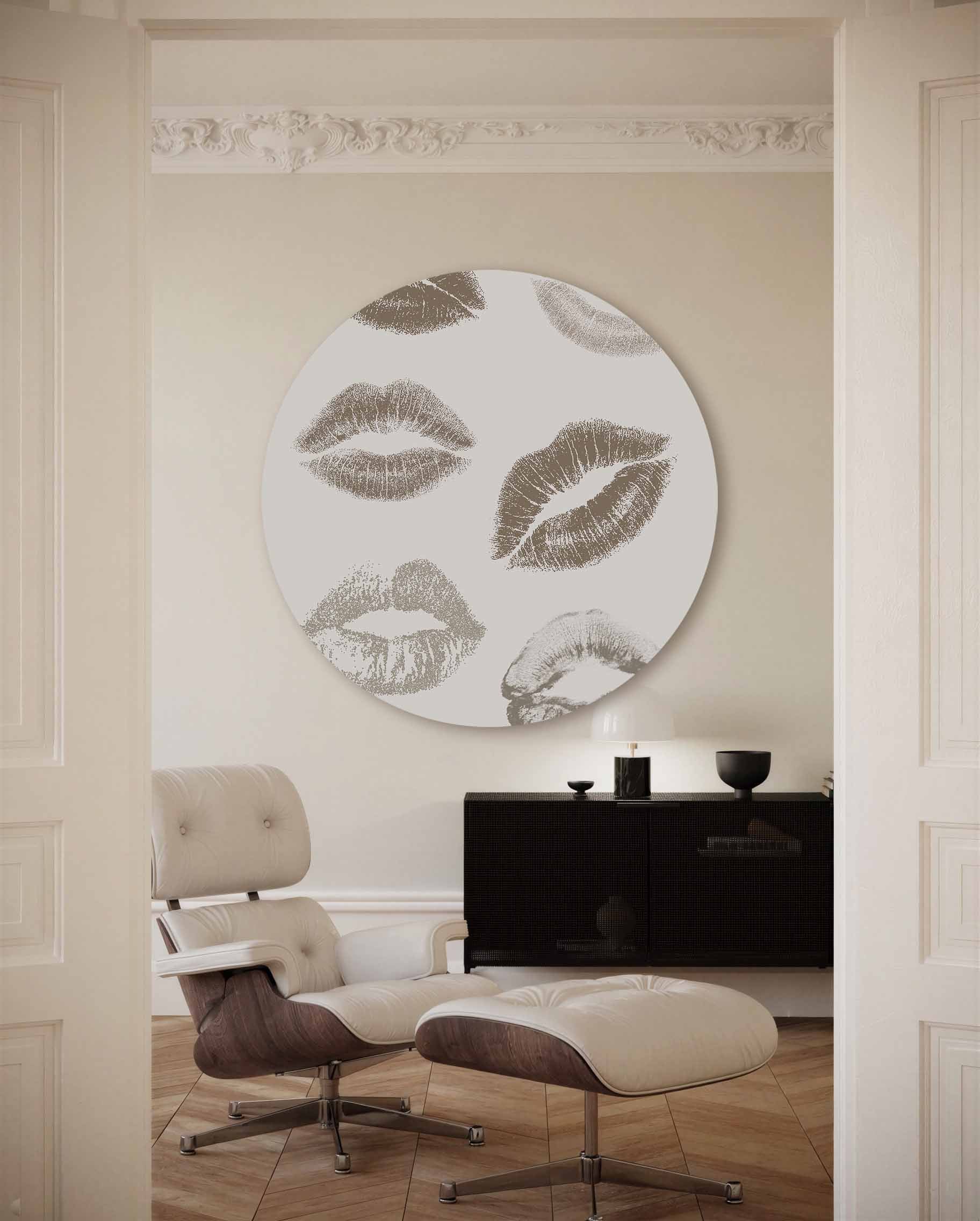 Lippenafdrukken Muurcirkel