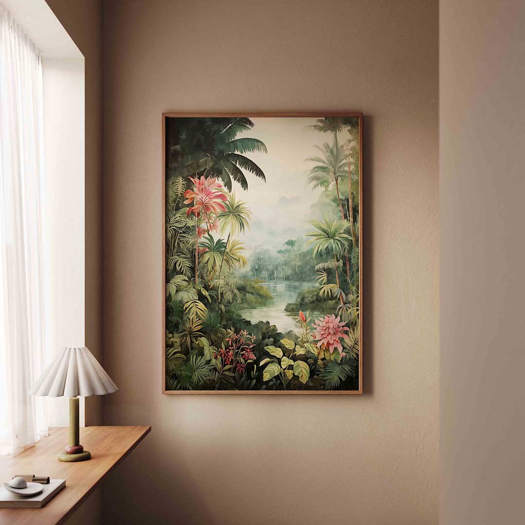 Tropisch landschap Poster
