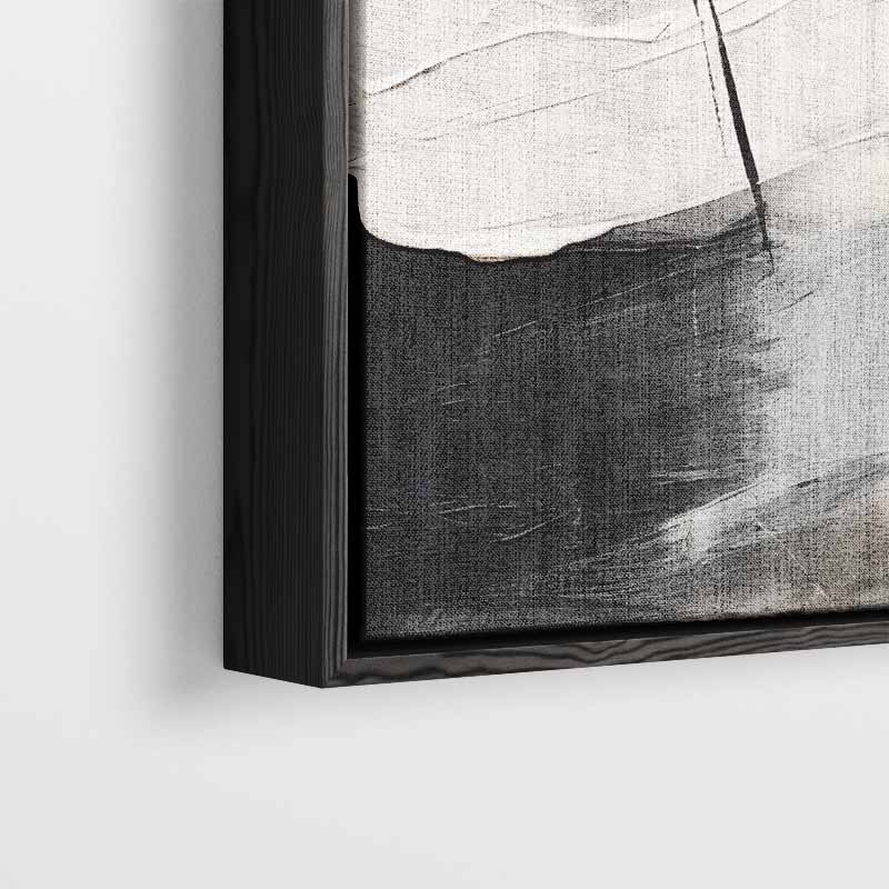Eclips in Monochroom Kunstwerk-canvas-dibond-plexiglas-wanddecoratie-WallArtistic