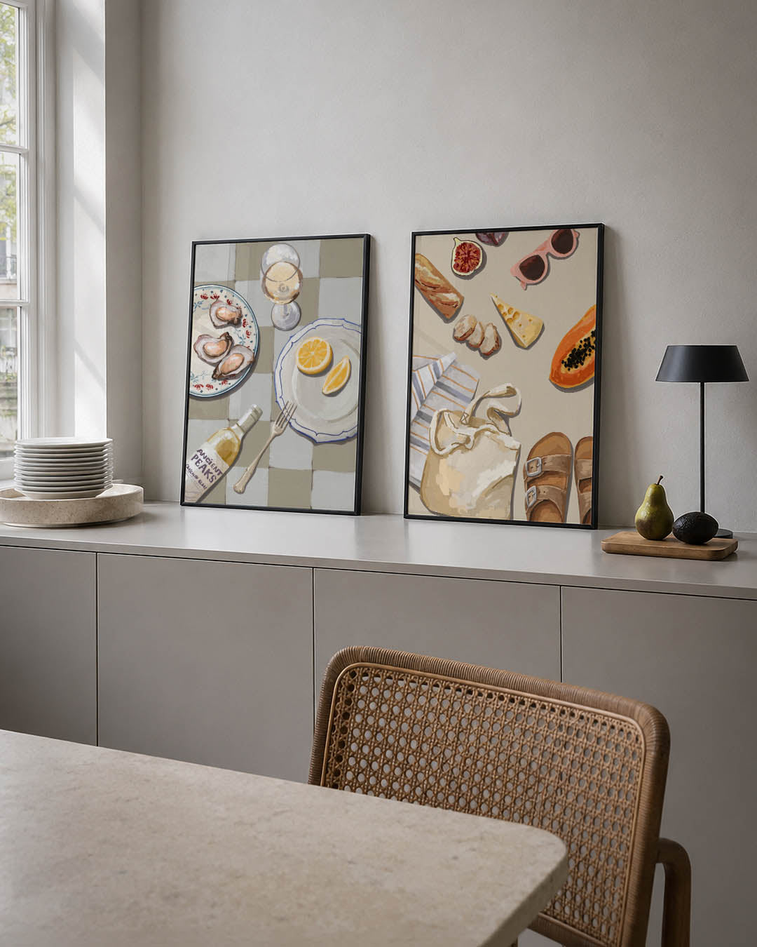Eettafel compositie Posterset