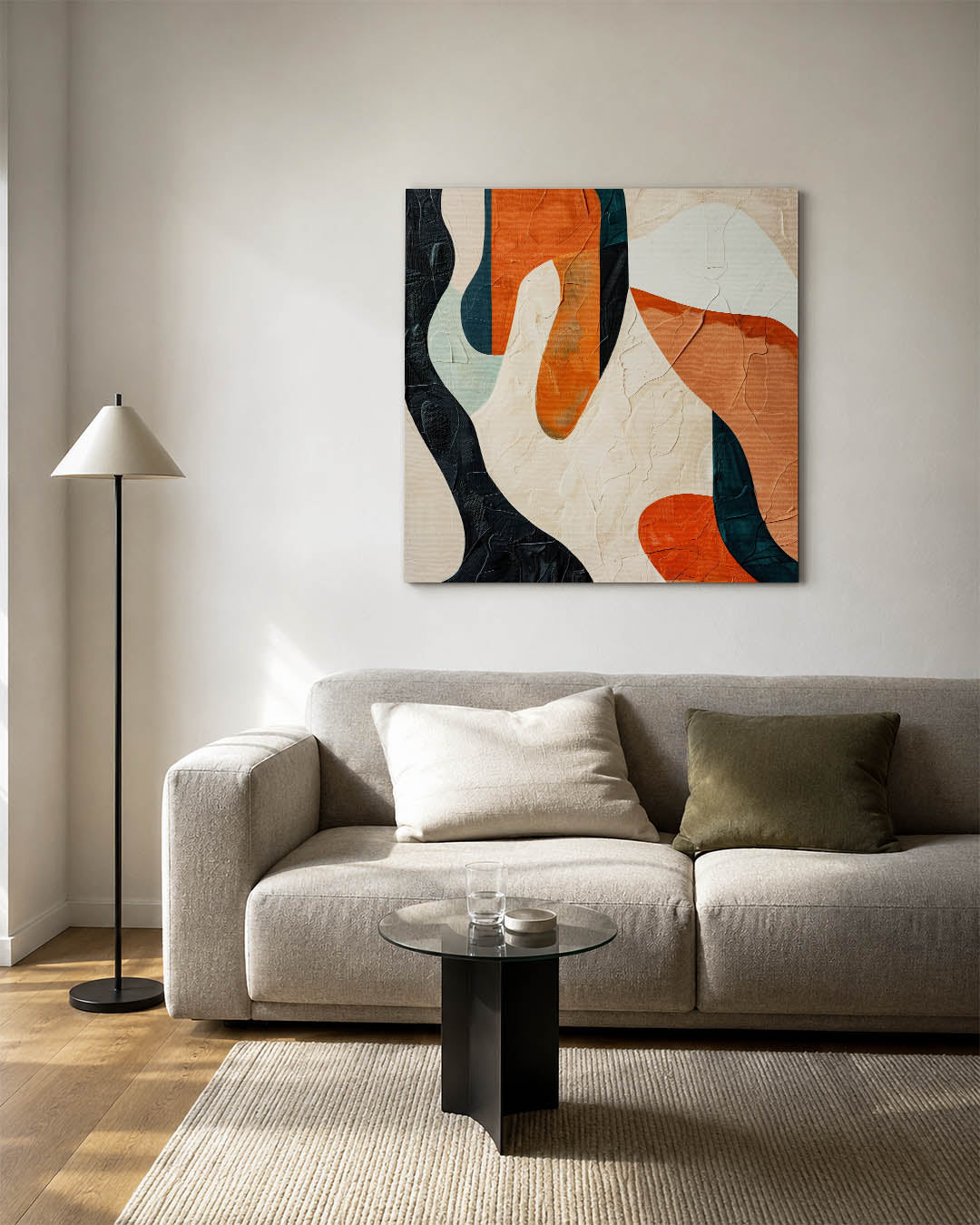 Organische vormen compositie Kunstwerk