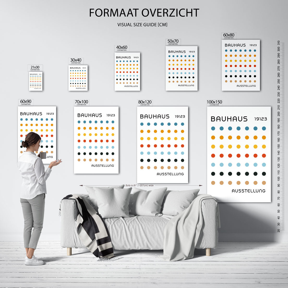 Cirkelritme en tekst Poster