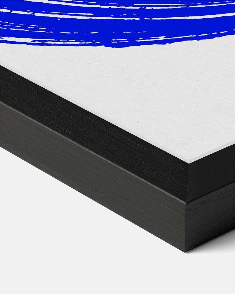 Moderne Blauwe Schelpenkunst Poster-WallArtistic