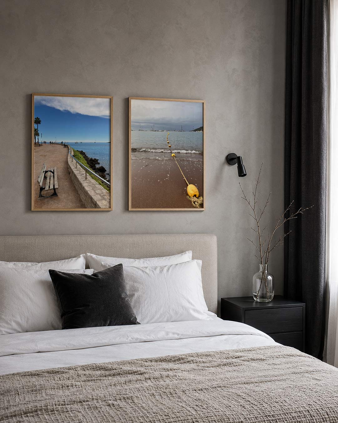 Kustlijn en horizon Posterset