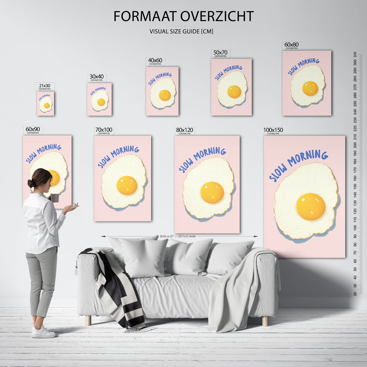 Gebakken ei Poster