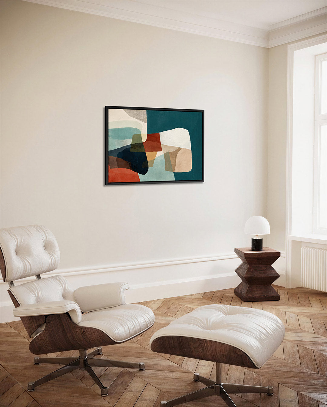 Organische vormen compositie Kunstwerk