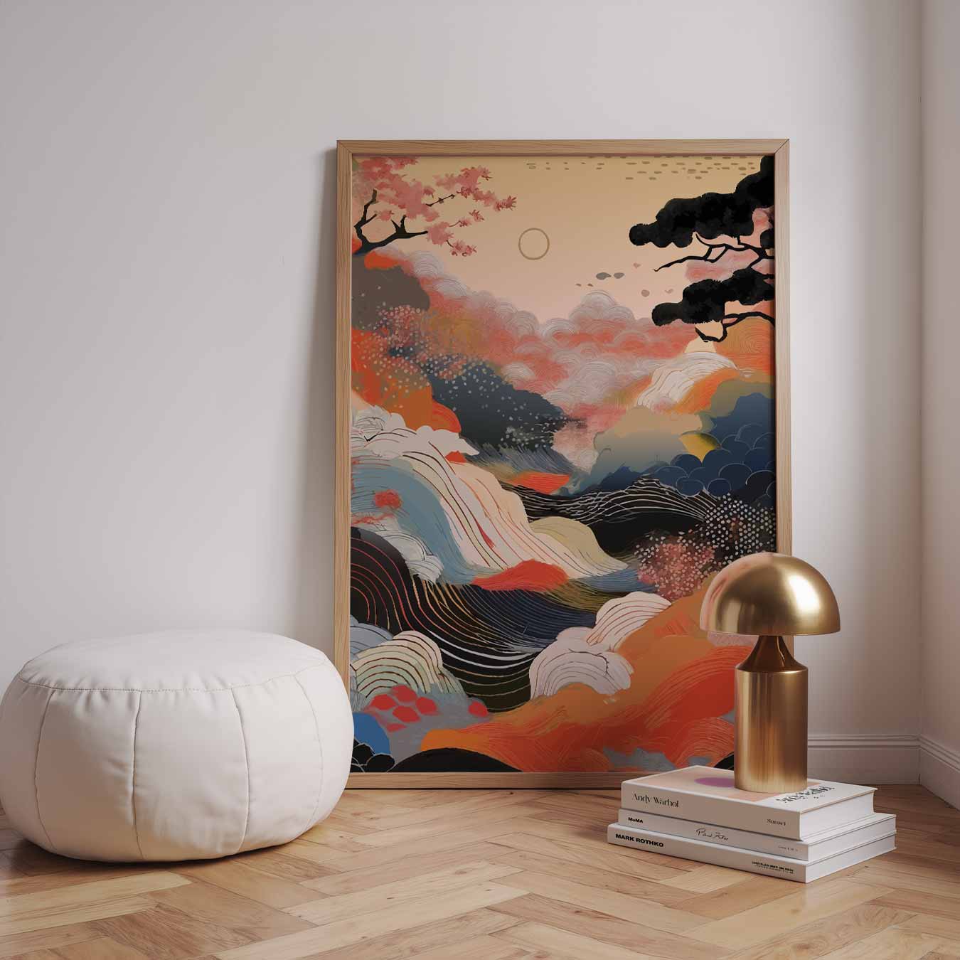 Dromerige Herfstlandschap Poster-WallArtistic