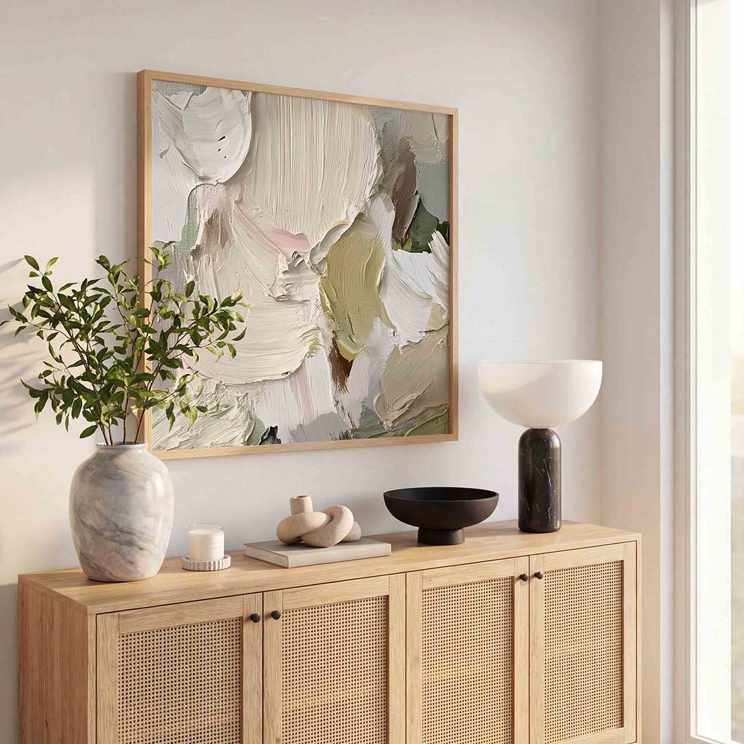 Abstracte beige textuur Poster