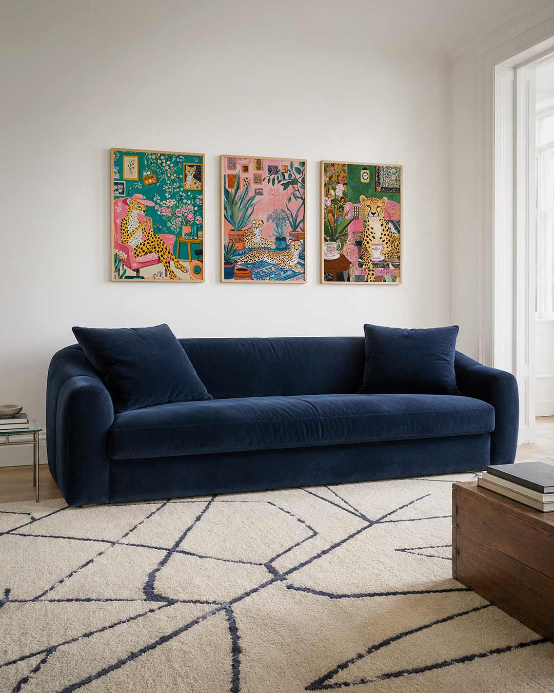 Kleurrijke dierenkamer Posterset