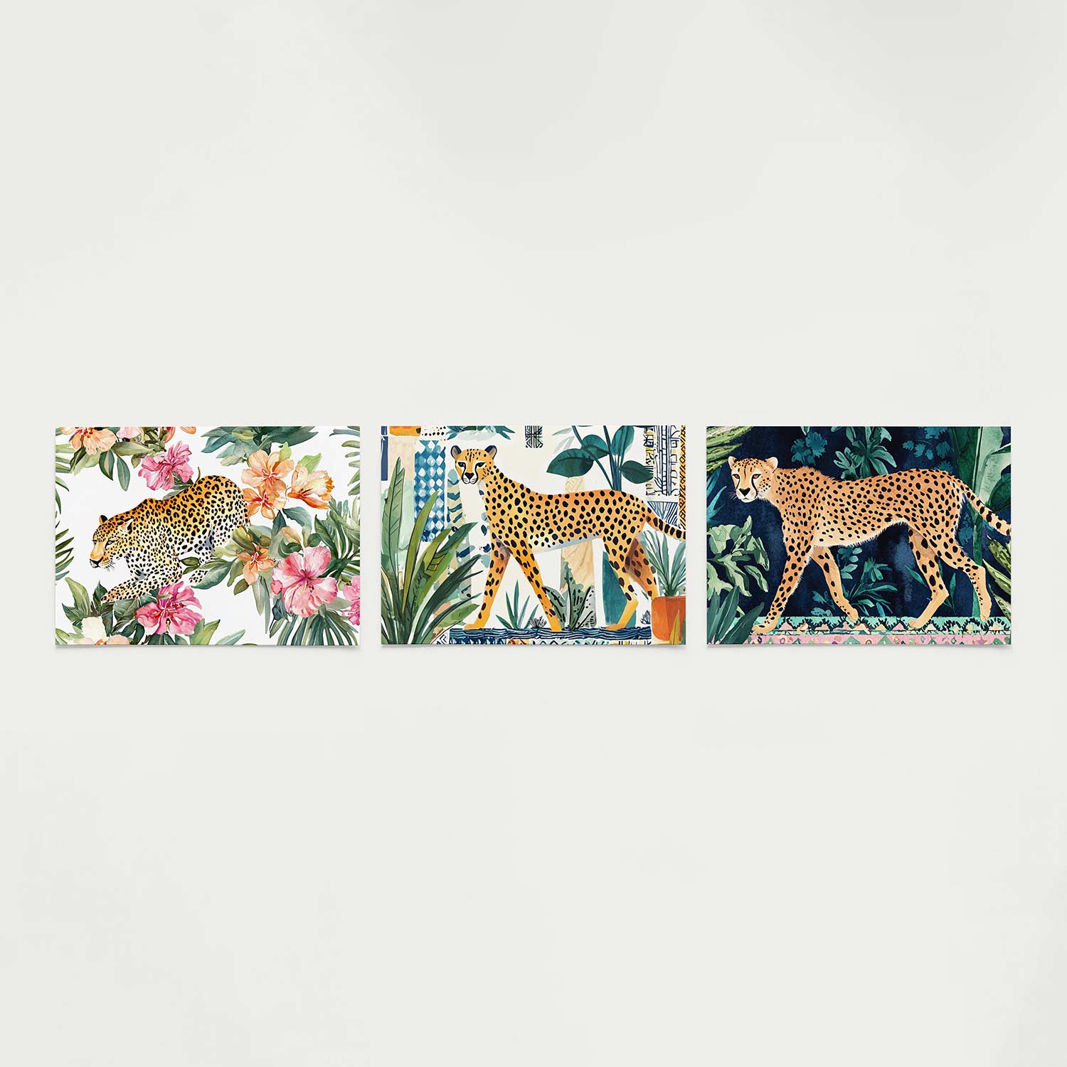 Tropische dierensfeer Posterset