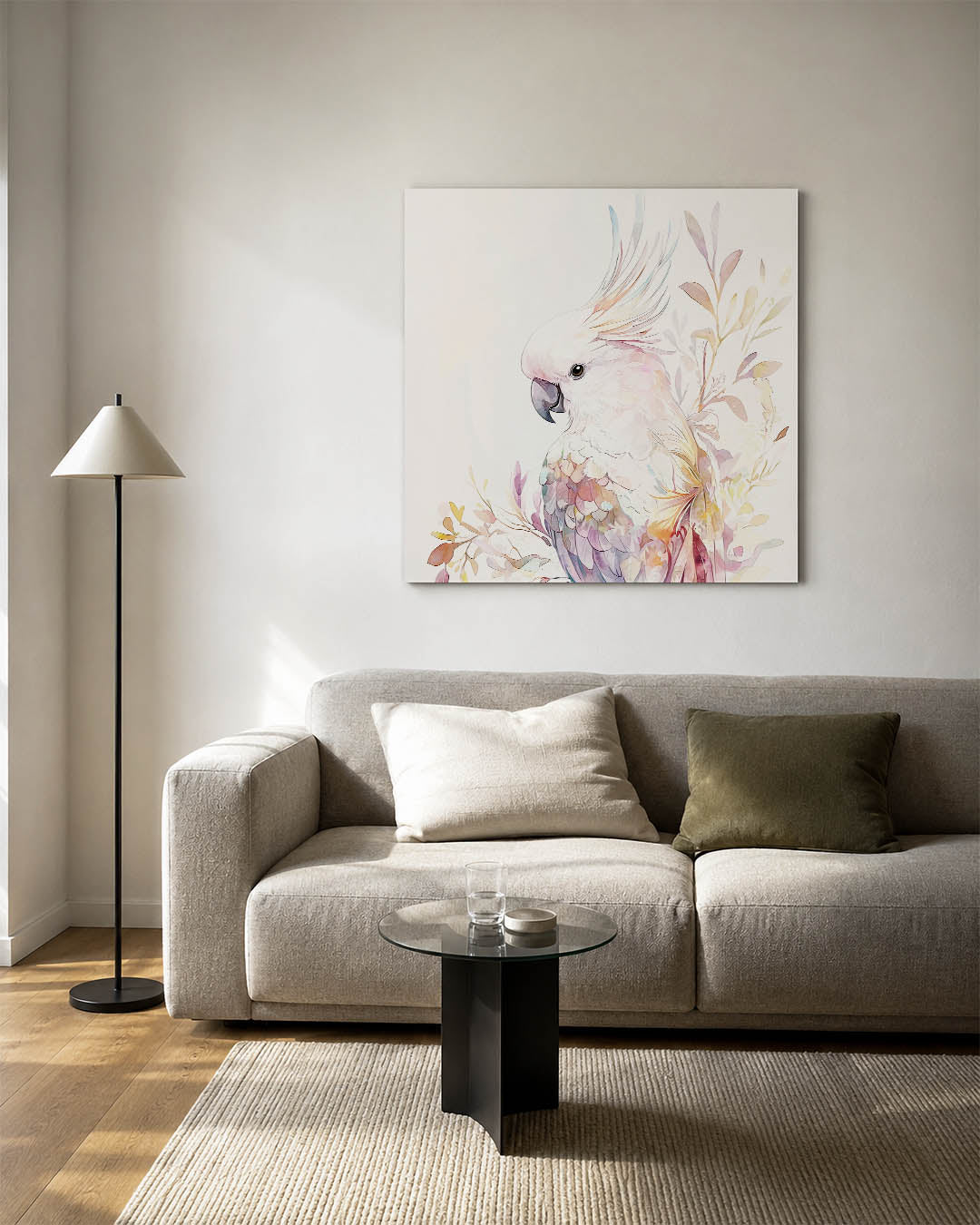 Vrolijke vogel illustratie Kunstwerk