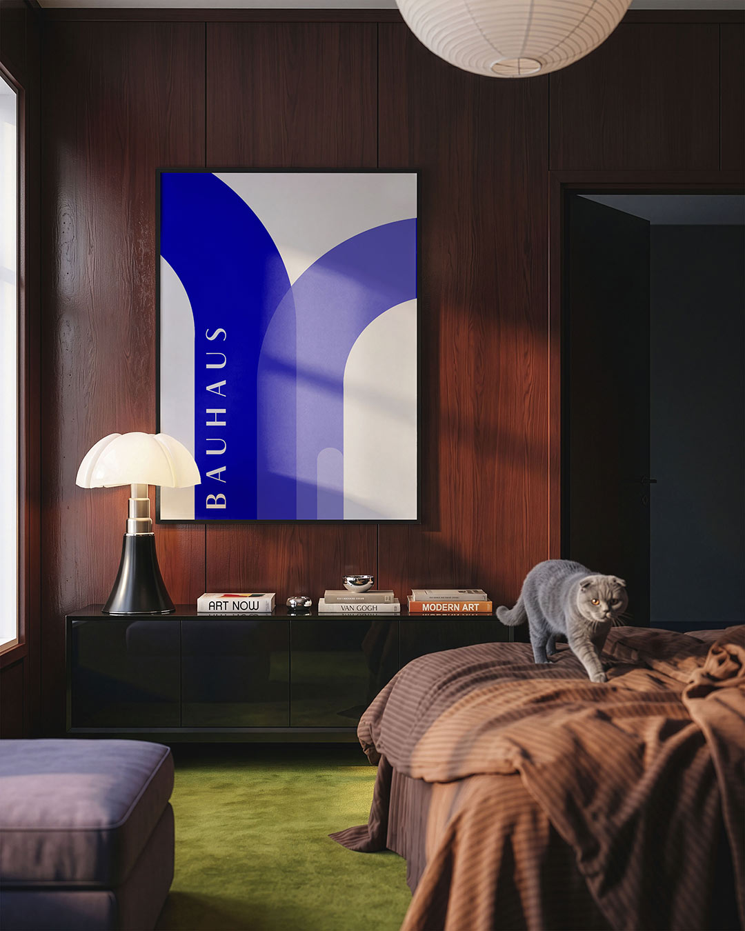 Kleurvlakken en lijnen Poster