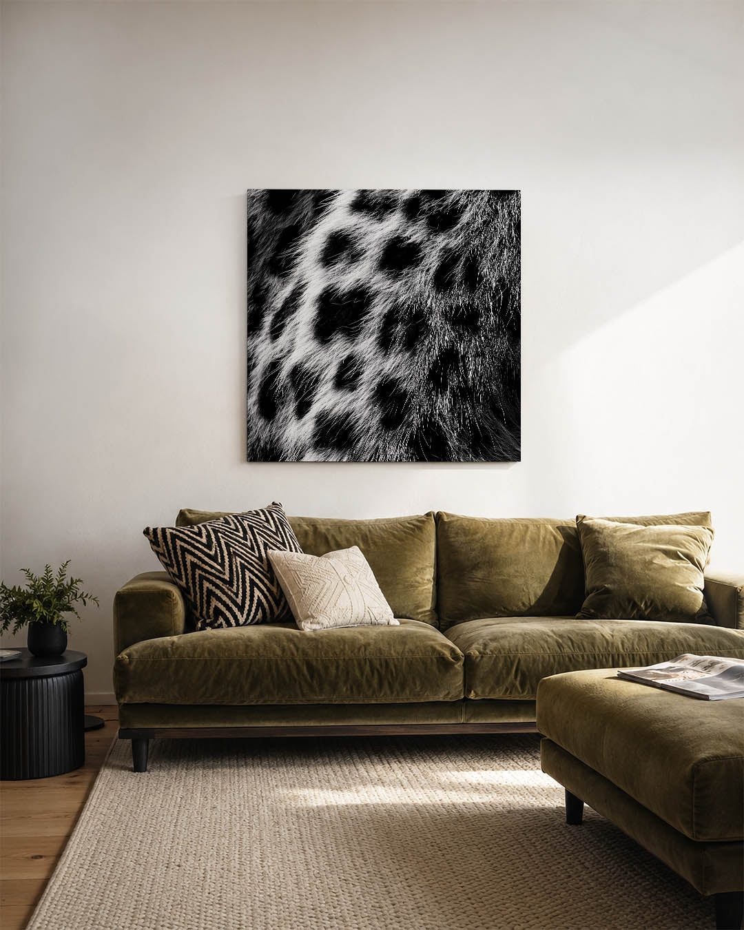 Dierenprint textuur Kunstwerk