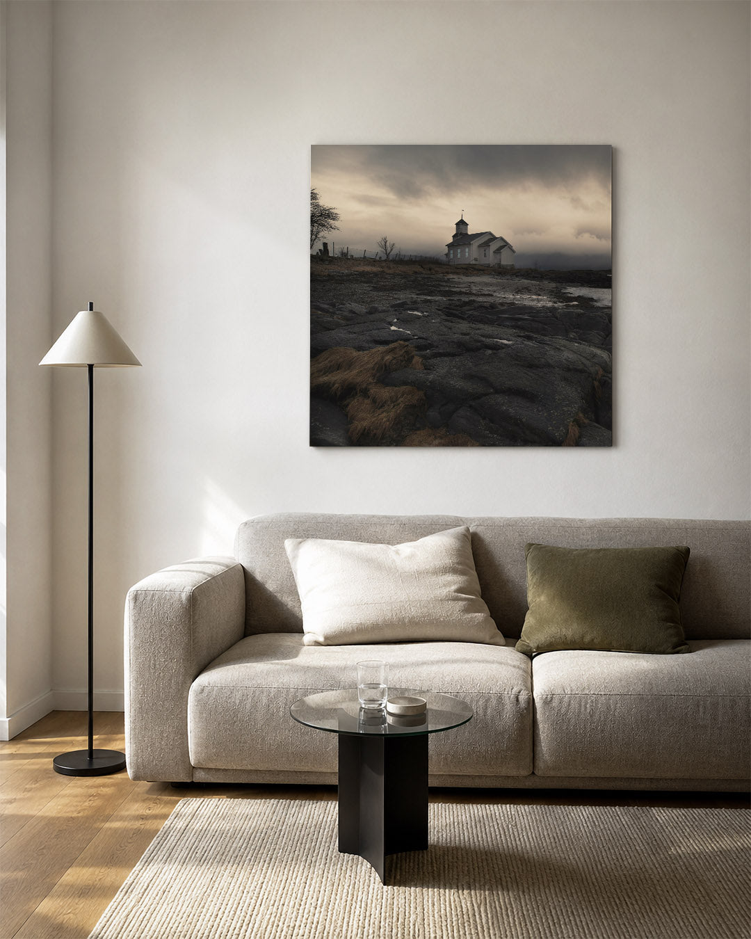 Rustiek landschap Kunstwerk