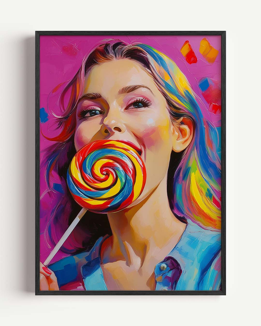 Kleurrijke Lolly Droom Poster-WallArtistic