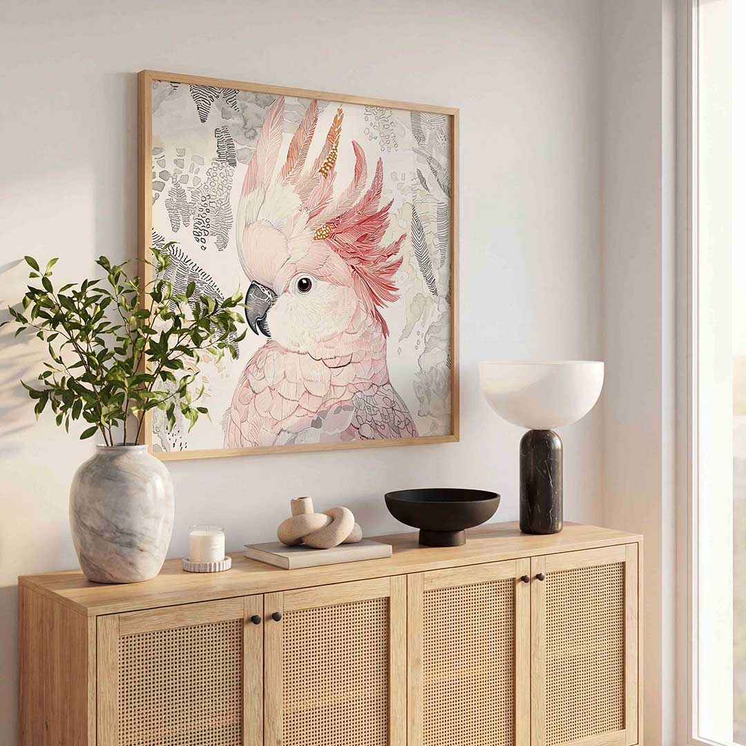 Papegaai met veren Poster