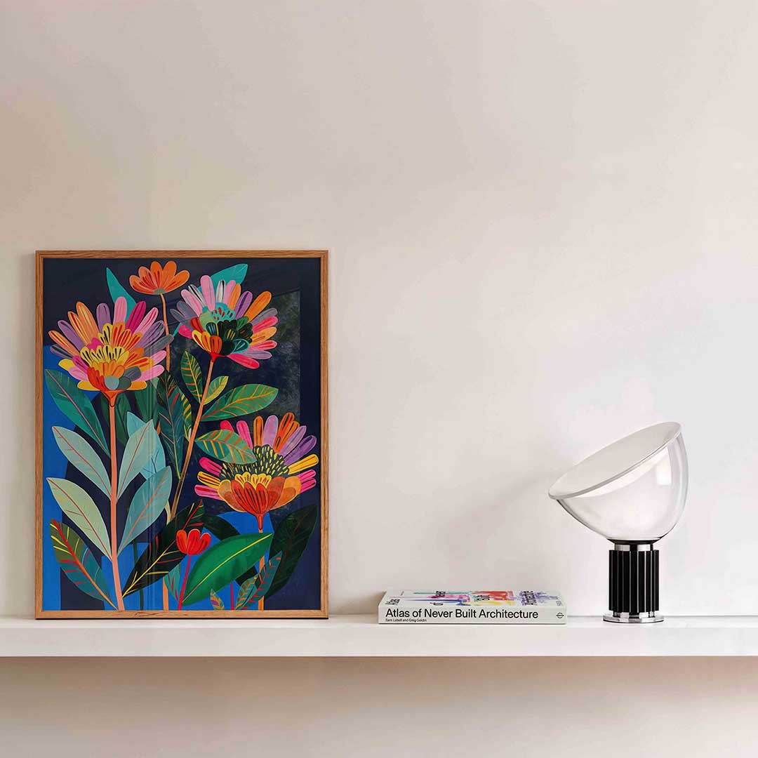 Bloemen en bladeren Poster