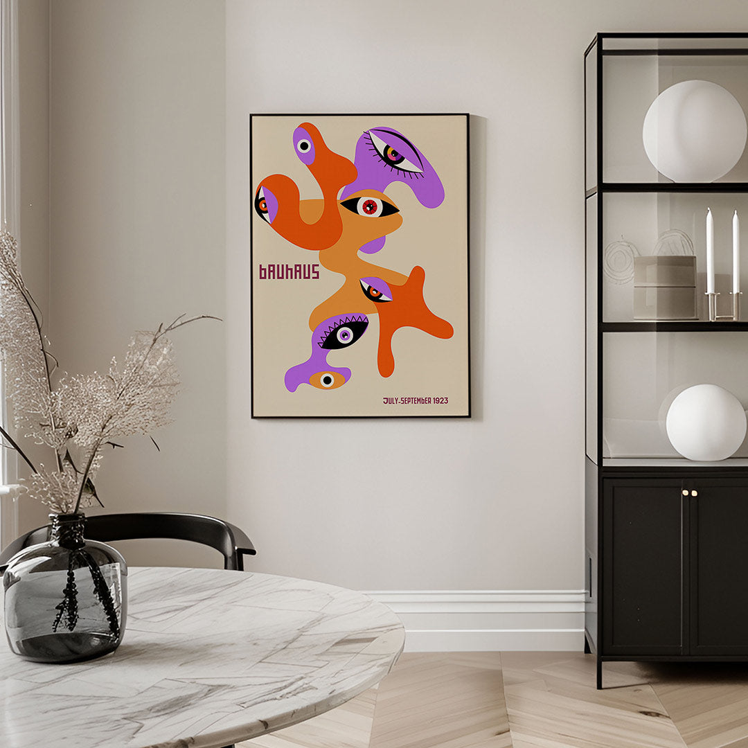 Vormen en ogen Poster
