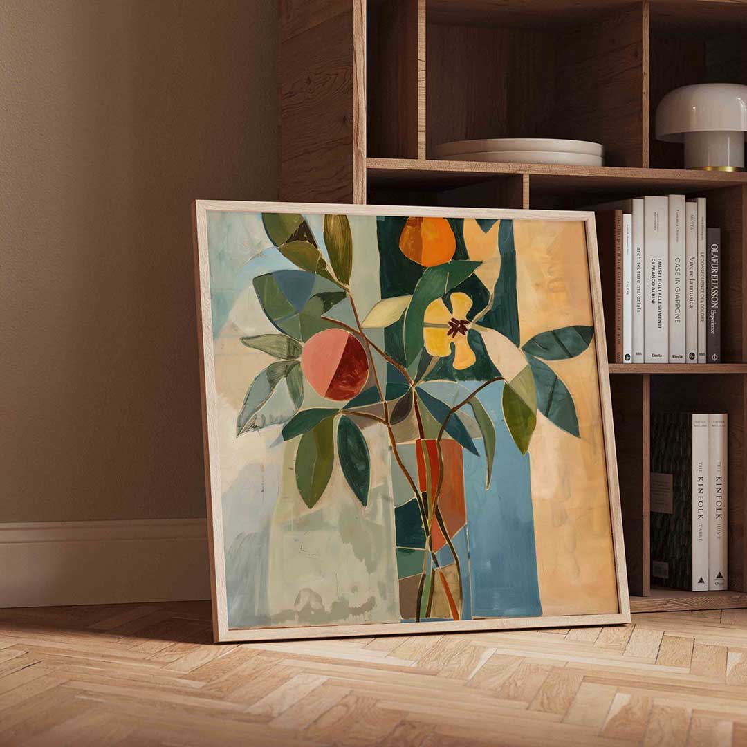 Bloemen en bladeren Poster