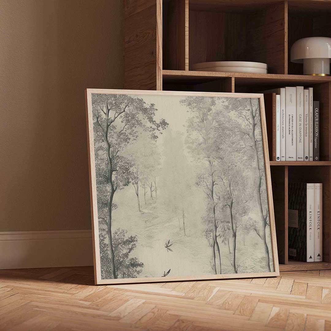 Bomen en libellen Poster