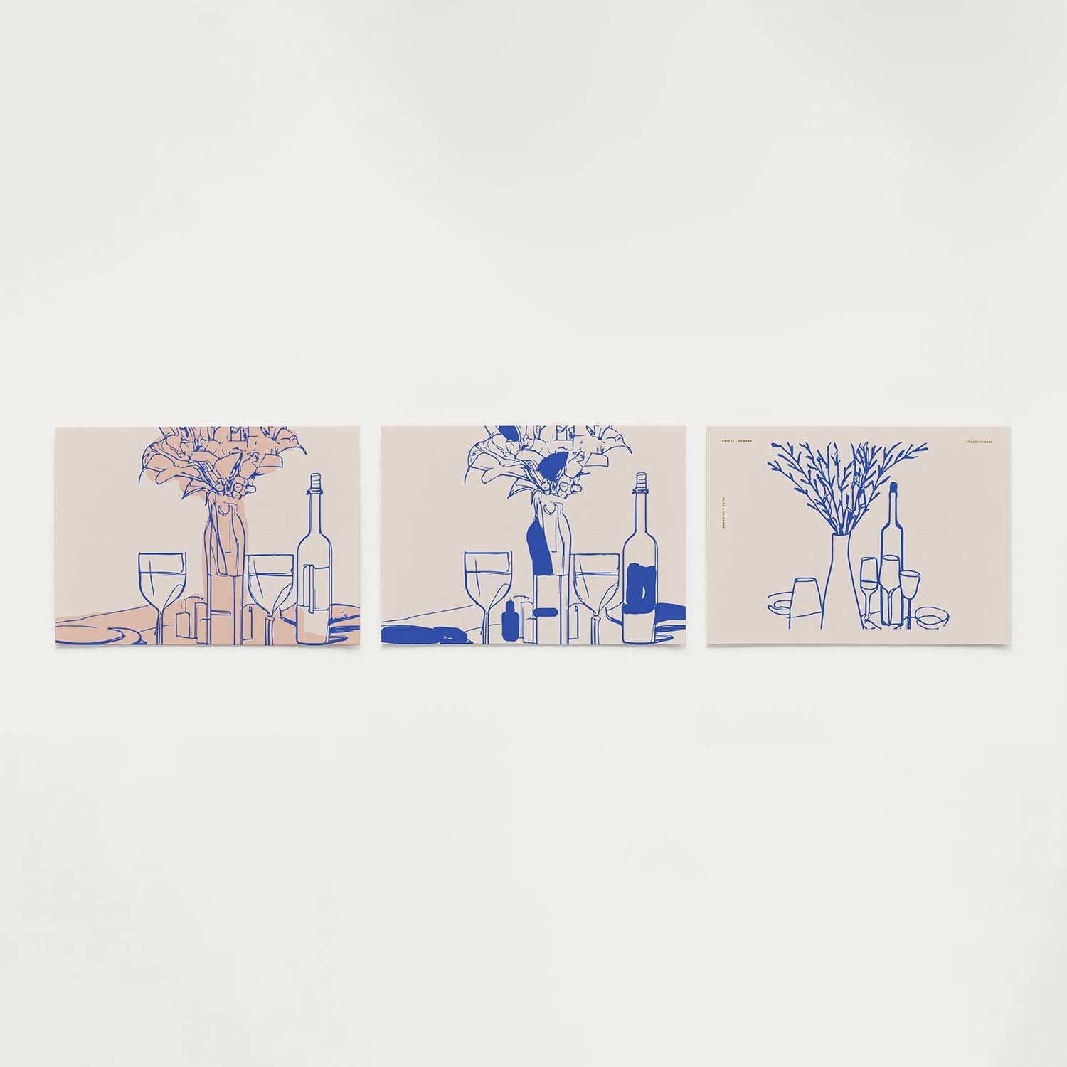 Lijnen en kleurvlakken Posterset